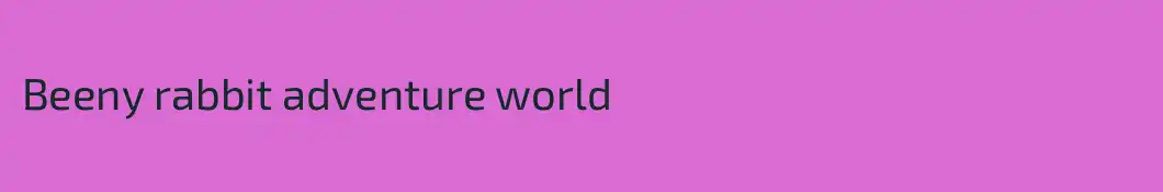 Beeny rabbit adventure world